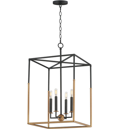 Maxim Lighting - 28625BKWBR - SoHo 16-Inch Pendant