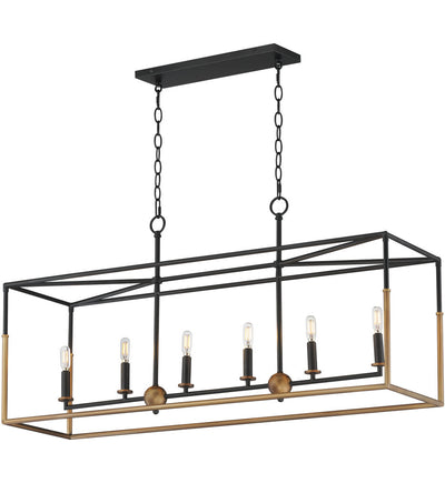 Maxim Lighting - 28626BKWBR - SoHo 42-Inch Pendant