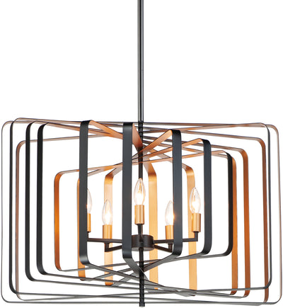 Maxim Lighting - 28677BKGLD - Radial 30" Pendant