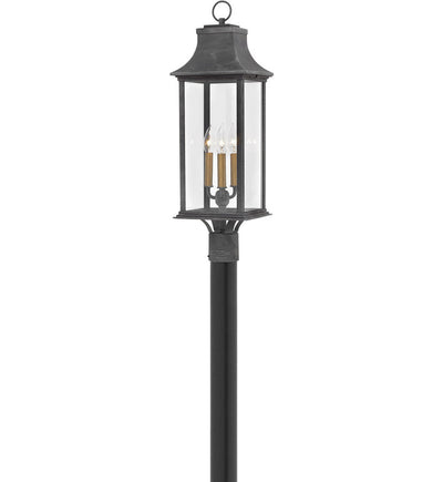 Hinkley Lighting - Adair Aged Zinc Outdoor Post Mount