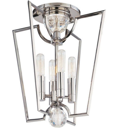 Hudson Valley - 3004-PN - Waterloo 13" Semi-Flush