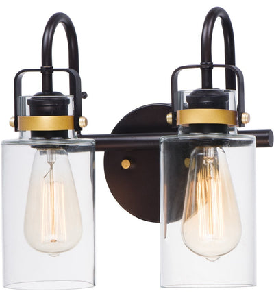 Maxim Lighting - 30171CLBZGLD - Magnolia 12" Bath Vanity Light
