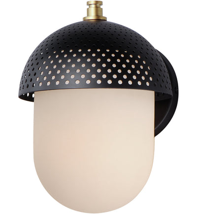 Maxim Lighting - 30182WTBKGLD - Perf Outdoor 10.5" Outdoor Sconce