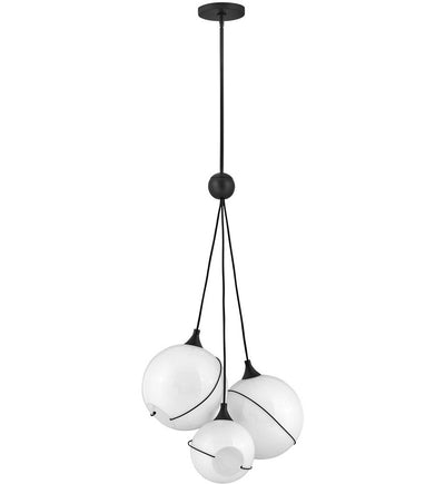 Hinkley Lighting - 30304BLK-WH - Skye 18.25" Chandelier