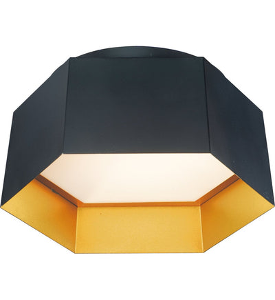 Maxim Lighting - 30330BKGLD - Honeycomb 16" Flush Mount