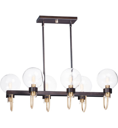 Maxim Lighting - 30519CLBZSBR - Bauhaus 31.5" Chandelier