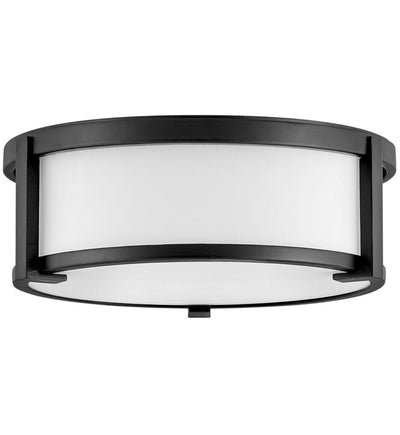 Hinkley Lighting - 3241BK - Lowell 13.25" Flush Mount