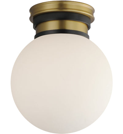 Maxim Lighting - 32481SWBKNAB - San Simeon 7.75" Semi-Flush