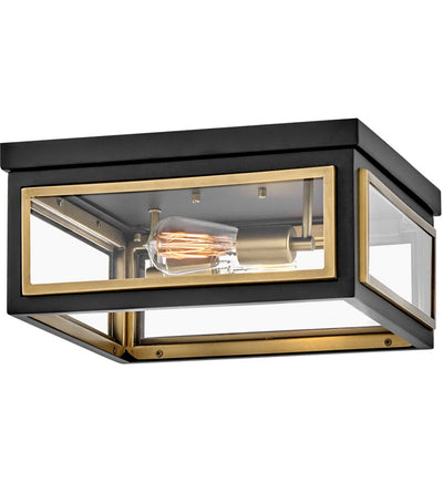 Hinkley Lighting - 32981BK - Shaw 14" Flush Mount