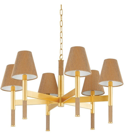 Hudson Valley - 3434-AGB - Lindenwood 33.5" Chandelier