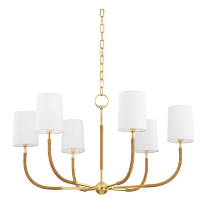 Hudson Valley - 3534-AGB - Webson 34" Chandelier