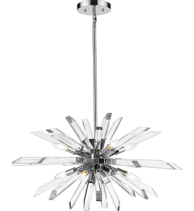 Z-Lite - 4003-8L-CH - Burst 33.25" Pendant