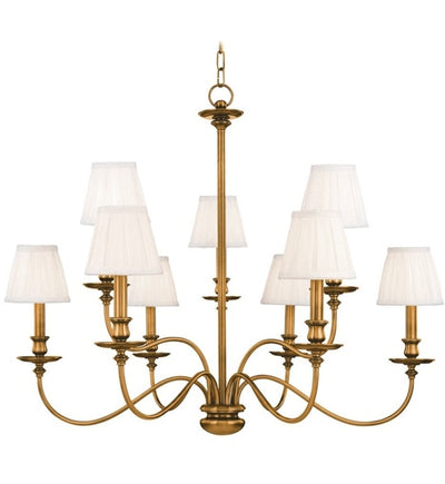 Hudson Valley - 4039-AGB - Menlo Park 33.5" Chandelier