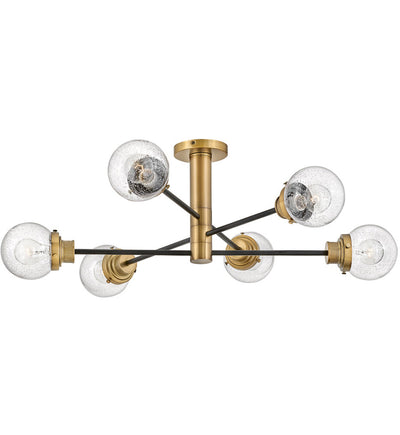 Hinkley Lighting - 40696BK - Poppy 36" Semi-Flush