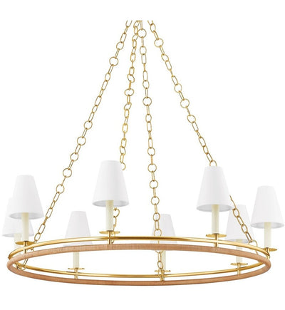 Hudson Valley - 4408-AGB - Swanton 43" Chandelier