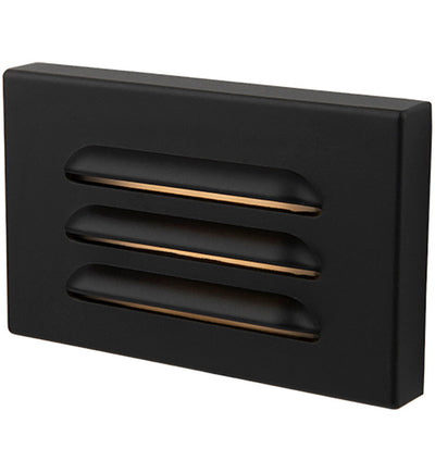 WAC Lighting - 5in 12V LED Horizontal Louvered Surface Mounted Step Light and Wall Light