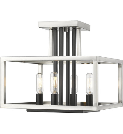 Z-Lite - Quadra 13" Semi-Flush Mount