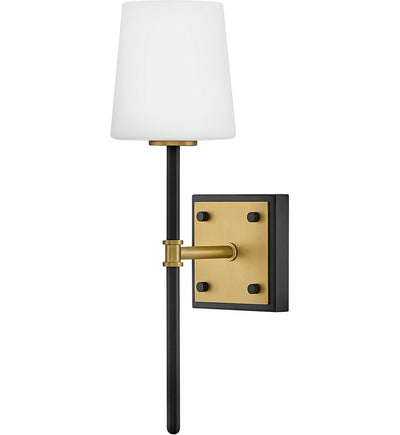 Hinkley Lighting - 46950BK-LCB - Saunders 16" Wall Sconce