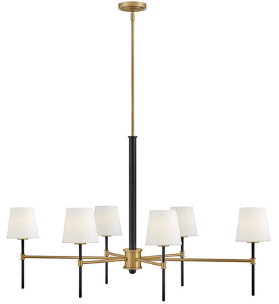 Hinkley Lighting - 46955BK-LCB - Saunders 45" Chandelier