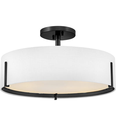 Hinkley Lighting - 47573BK - Halle 19.5" Semi-Flush Mount