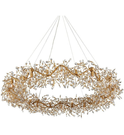 Currey & Company - 9000-1136 - Crystal Bud 57.5" Chandelier