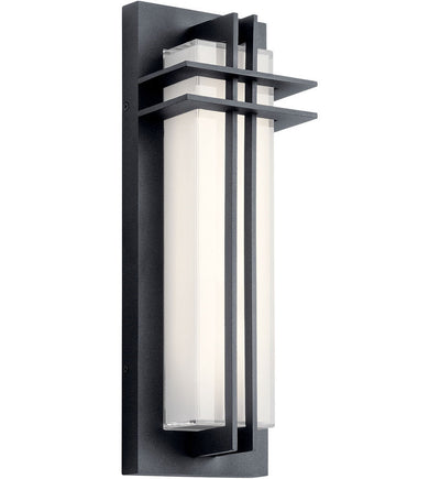 Kichler - 49297BKTLED - Manhattan 16" Outdoor Wall Sconce