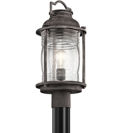 Kichler - 49573WZC - Ashland Bay 8.75" 1 Light Outdoor Post Lantern