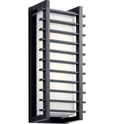 Kichler - 49785BKLED - Rockbridge 16.25" Outdoor Wall Sconce