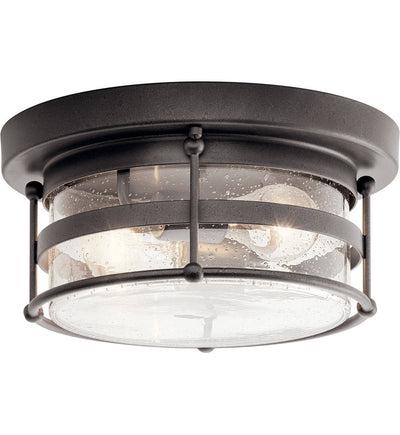 Kichler - 49965AVI - Mill Lane 12.25" Outdoor Flush Mount