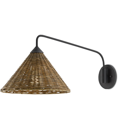 Currey & Company - 5000-0139 - Basket 25.75" Swing Arm Light