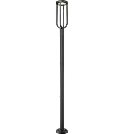 Z-Lite - 5005PHB-5012P-BK-LED - Leland 97.25" Outdoor Post Mount
