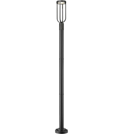Z-Lite - 5005PHM-5012P-BK-LED - Leland 91.75" Outdoor Post Mount