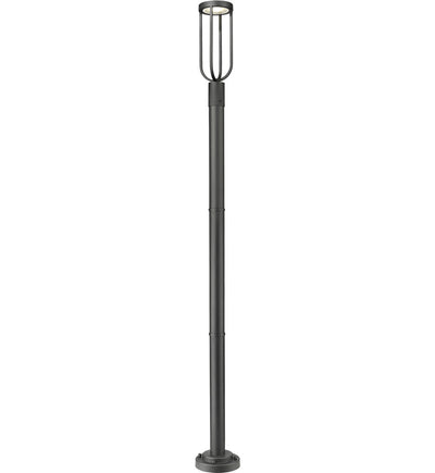 Z-Lite - 5005PHM-567P-BK-LED - Leland 91.75" Outdoor Post Mount