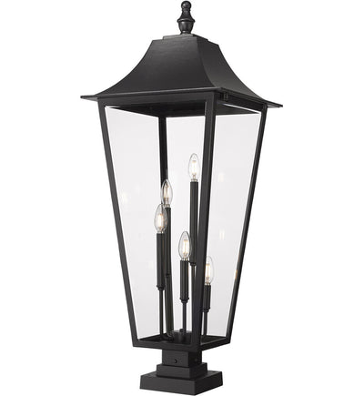Z-Lite - 5008PHXXLS-SQPM-BK - Gannon 41.25" Outdoor Pier Mount