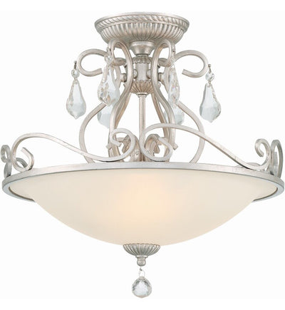 Crystorama - Ashton 16.5" Semi-Flush Mount