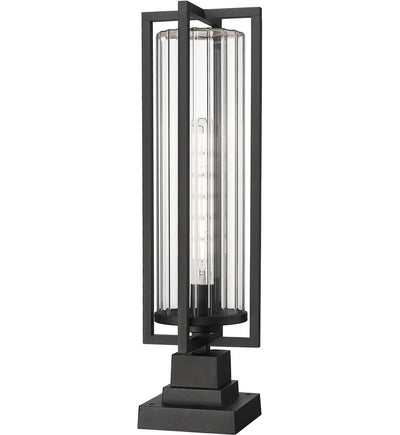 Z-Lite - 5013PHBS-SQPM-BK - Aura 27" Outdoor Pier Mount