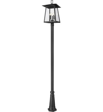 Z-Lite - 5015PHXLR-5011P-BK - Rainer 121.5" Outdoor Post Light