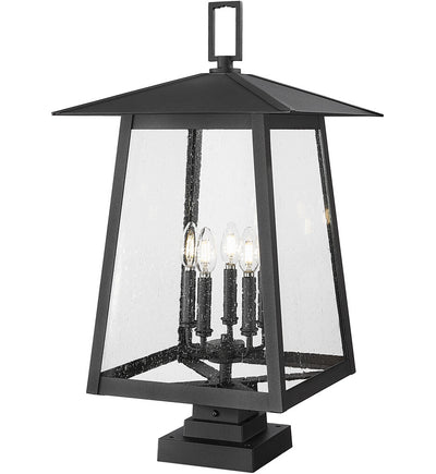 Z-Lite - 5015PHXLS-SQPM-BK - Rainer 28.5" Outdoor Pier Mount