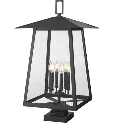 Z-Lite - 5015PHXXLS-SQPM-BK - Rainer 32.5" Outdoor Pier Mount