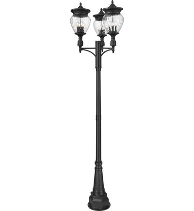 Z-Lite - 5016PHBR-3-564P-BK - Davina 120.25" Outdoor Post Light