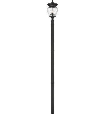 Z-Lite - 5016PHBR-5009P96-BK - Davina 119.25" Outdoor Post Light