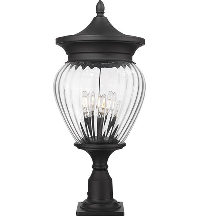 Z-Lite - 5016PHBR-533PM-BK - Davina 27.25" Outdoor Pier Mount