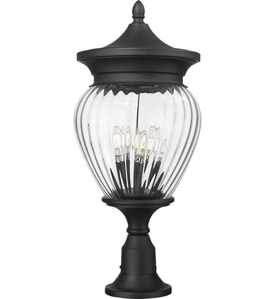 Z-Lite - 5016PHBR-553PM-BK - Davina 27.25" Outdoor Pier Mount