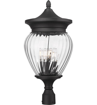 Z-Lite - 5016PHBR-BK - Davina 25.25" Outdoor Post Light