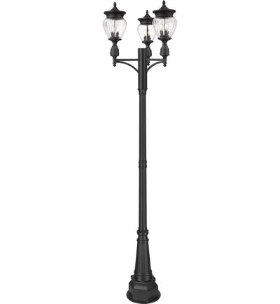 Z-Lite - 5016PHMR-3-564P-BK - Davina 115.25" Outdoor Post Light