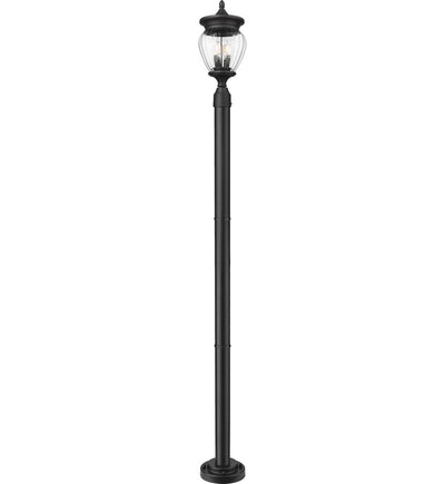 Z-Lite - 5016PHMR-5012P-BK - Davina 94" Outdoor Post Light