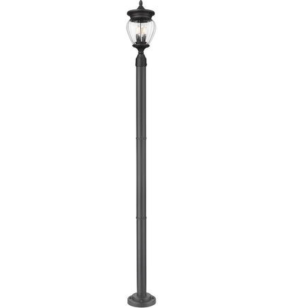 Z-Lite - 5016PHMR-567P-BK - Davina 94" Outdoor Post Light