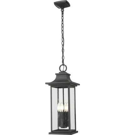 Z-Lite - 5017CHB-BK - Tiberius 9" Outdoor Ceiling Light