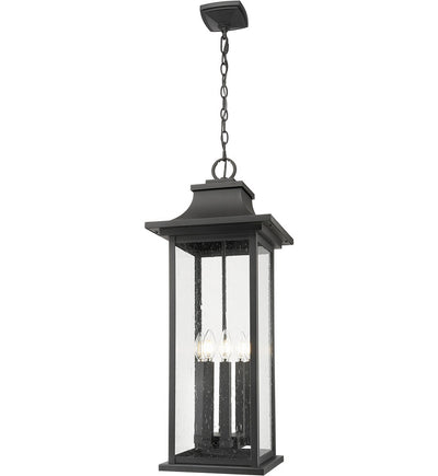 Z-Lite - 5017CHXL-BK - Tiberius 12" Outdoor Ceiling Light
