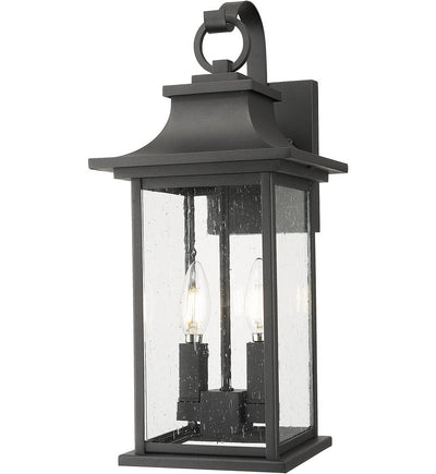 Z-Lite - 5017M-BK - Tiberius 18" Outdoor Sconce